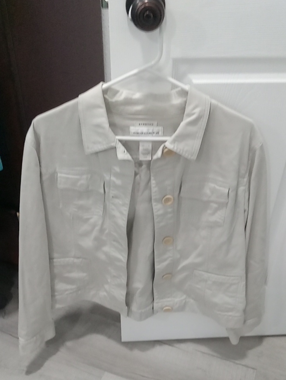 Modern Women's Jones New York Sport Stretch Jacket - Neutral Light Gray